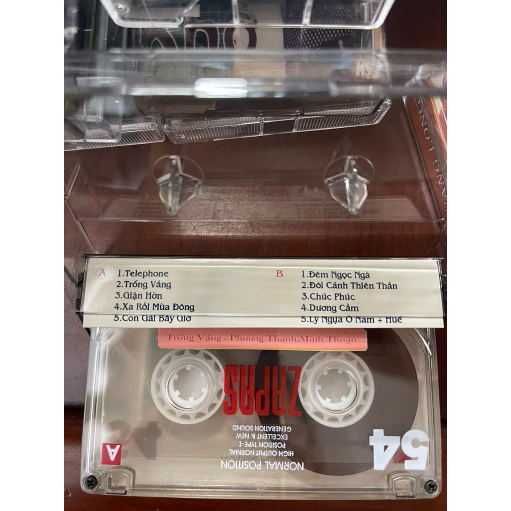 Băng Cassette Trống Vắng - Phương Thanh, Minh Thuận