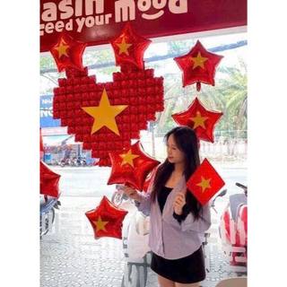 Dây cờ Sao Đảng treo trang trí Tết, lễ hội dài 10m gồm 20 cờ  YẾN NHI SHOP