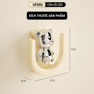 Bộ 4 Móc Chữ U UFORU Móc Dán Tường Treo Đồ Phòng Tắm, Treo Khăn Bông Tắm, Treo Dép Đa Năng - UFM569