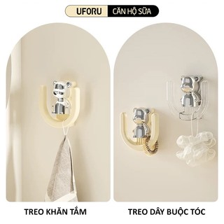 Bộ 4 Móc Chữ U UFORU Móc Dán Tường Treo Đồ Phòng Tắm, Treo Khăn Bông Tắm, Treo Dép Đa Năng - UFM569