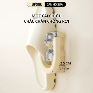 Bộ 4 Móc Chữ U UFORU Móc Dán Tường Treo Đồ Phòng Tắm, Treo Khăn Bông Tắm, Treo Dép Đa Năng - UFM569