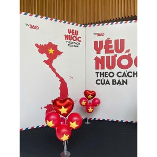 Dây cờ Sao Đảng treo trang trí Tết, lễ hội dài 10m gồm 20 cờ  YẾN NHI SHOP