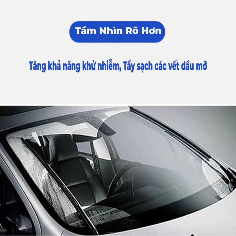 Nước rửa kính ô tô SUPER CLEAR đổ trực tiếp phù hợp với mọi loại xe hơi, không đóng cặn - Chai 1L