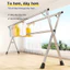 Giá Gấp Gọn Cây phơi đồ Siêu Bền Chiều dài Phơi quần áo 1M6~2M4 Kệ Treo Quần Áo Thông Minh