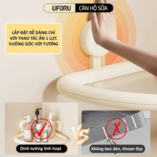 Kệ Góc Nhà Tắm UFORU Kệ Đa Năng Đựng Đồ Phòng Tắm Thiết Kế Cốc Hút Chân Không Chắc Chắn - UFM695