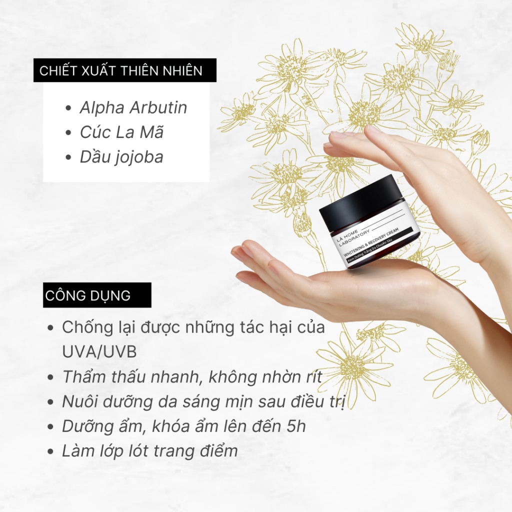 [Mẫu Tặng] Kem Dưỡng Sáng Chống Nắng cho da mặt - Lá Home - Phiên bản cải tiến 5g