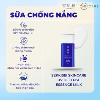 Sữa Chống Nắng Dưỡng Ẩm SPF50+ / PA++++, Bảo Vệ Da Khỏi Tia UV, Bụi Mịn, Phấn Hoa Sekkis