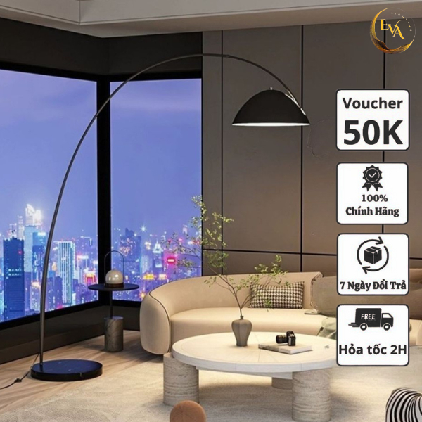 Đèn cây đứng đèn decor EVA ML-5116 trang trí phòng khách, phòng ngủ, phòng làm việc, đế đá tự nhiên bảo hành 12 tháng