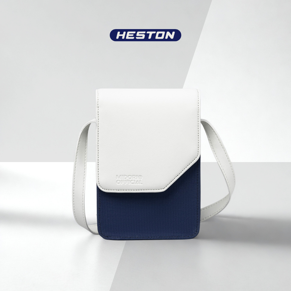 Túi Xách VILOR Đeo Chéo Đựng Điện Thoại Phối Da PU Nam Nữ Đi Chơi Polyester| HESTON