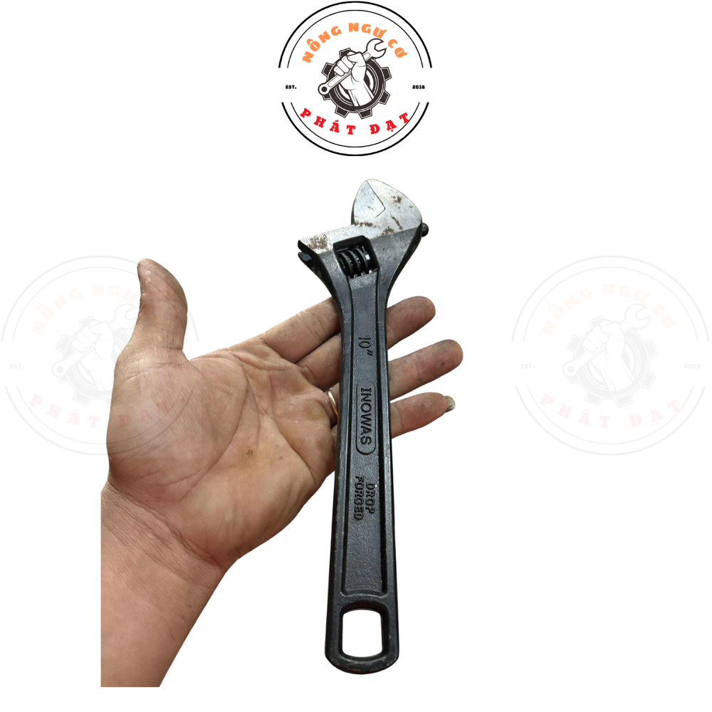 Mỏ lết INOWAS chính hãng, thép hợp kim cường lực, hàm 8'' _10''_12'', bền bỉ, hoạt động mượt mà
