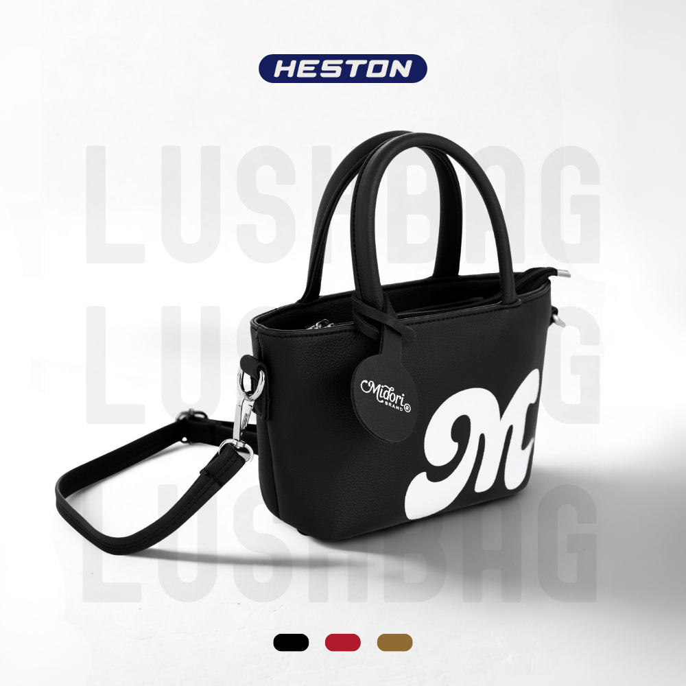 Túi Tote Da PU Lushbag Unisex Nam Nữ Có Dây Đeo Chéo Đựng Điện Thoại Đi Học Đi Chơi |HESTON