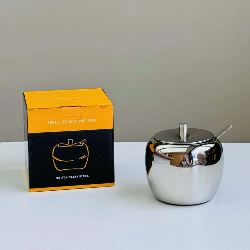 Set Hũ Gia Vị Quả Táo Oyatton (Hủ, Nắp, Muỗng)