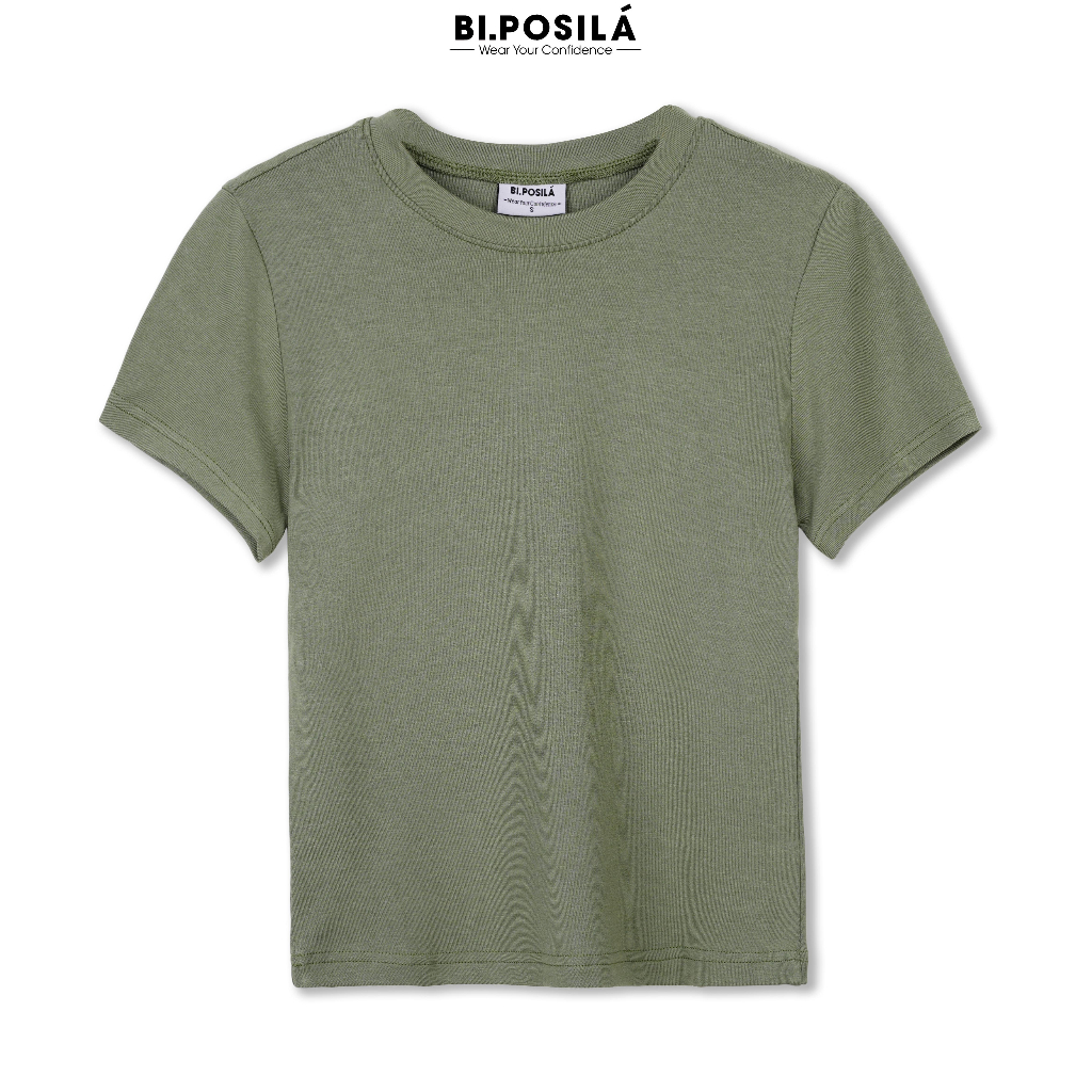 [A07] ÁO THUN NỮ BASIC REGULAR FIT CỔ TRÒN TAY NGẮN CHẤT VẢI COTTON BORIP MỀM MỊN MÁT MẺ BI.POSILÁ
