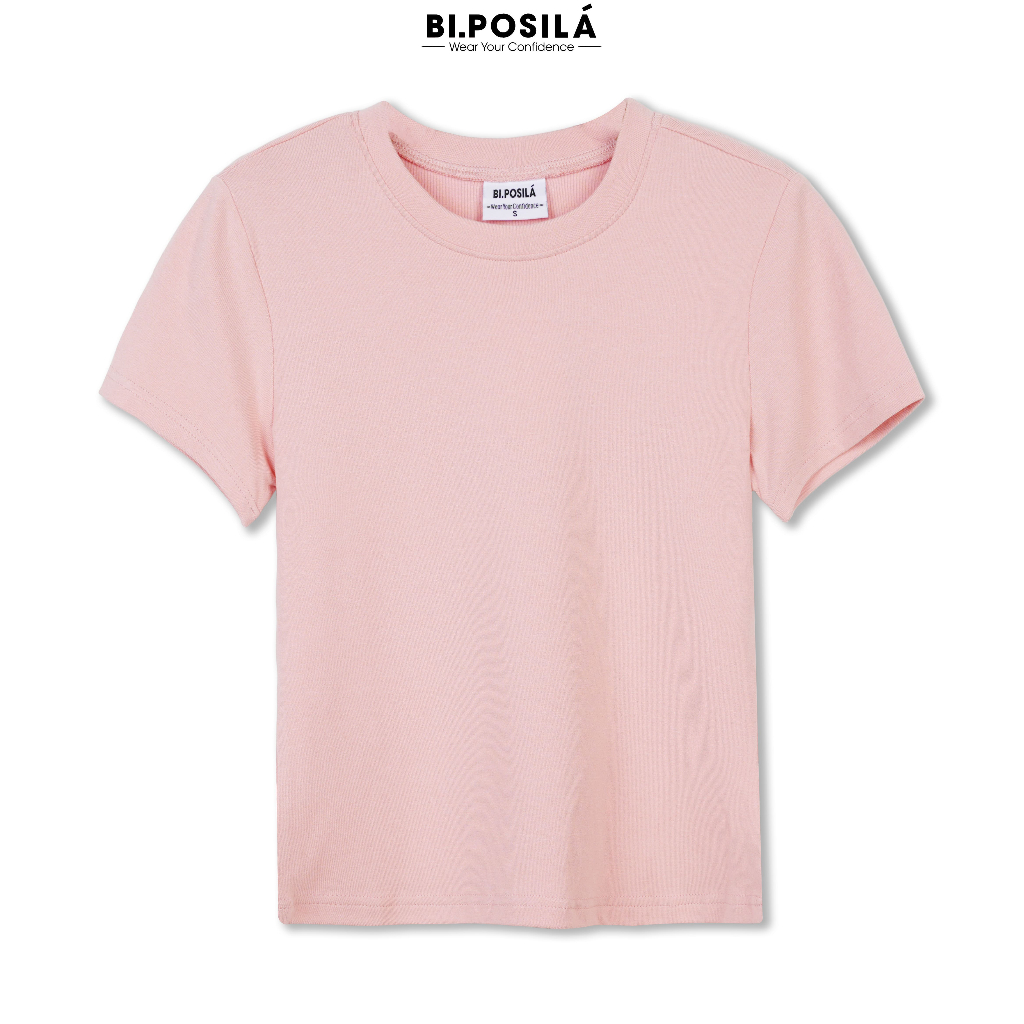 [A07] ÁO THUN NỮ BASIC REGULAR FIT CỔ TRÒN TAY NGẮN CHẤT VẢI COTTON BORIP MỀM MỊN MÁT MẺ BI.POSILÁ