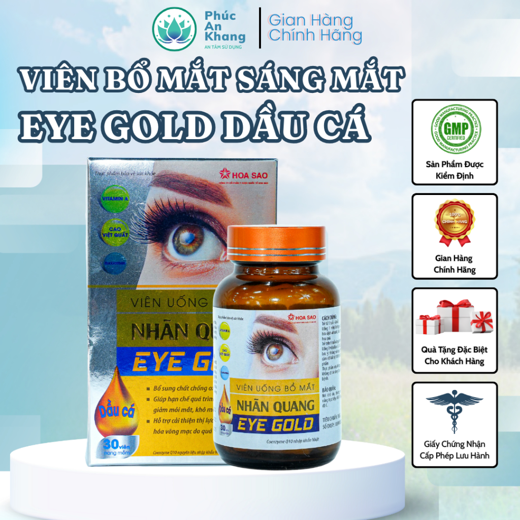 Viên Uống Bổ Mắt Fotecpham Eye Gold - Tăn…