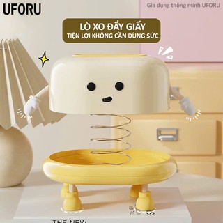 Hộp Đựng Giấy Rút Để Bàn UFORU Thiết Kế Dễ Thương Có Gắn Phụ Kiện Trang Trí - UFM686