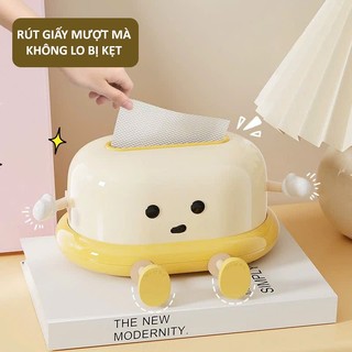 Hộp Đựng Giấy Rút Để Bàn UFORU Thiết Kế Dễ Thương Có Gắn Phụ Kiện Trang Trí - UFM686