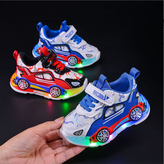NHIỀU MẪU TĂNG 2 SIZE Giày Siêu Nhẹ Nháy Đèn Siêu Nhân Nháy Đèn Oto Cho Bé Trai K066