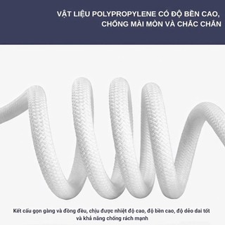 Dây Thừng Lõi Thép 8MM Chịu Lực Cao Thoát Hiểm | Dây Cứu Hộ Leo Núi Dây An Toàn Buộc Hàng 20 30 50M