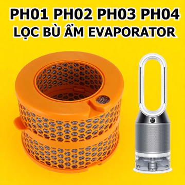 Bộ lọc máy lọc không khí 2 mảnh tương thích với máy lọc không khí Dyson PH01 PH02 PH03 PH04 Bộ phận thay thế máy lọc khô