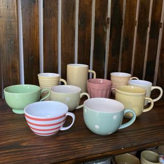 Ly Gốm Nhật Màu Pastel Decor Trang Trí Bàn Học P1