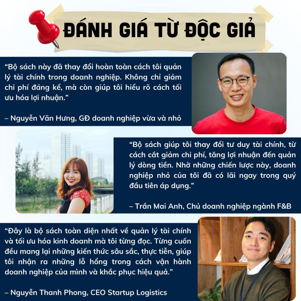 Combo Cẩm nang tài chính cho doanh nghiệp Bản đồ về dòng tiền - Cắt giảm chi phí - Tối đa hóa lợi nhuận-Unlock It