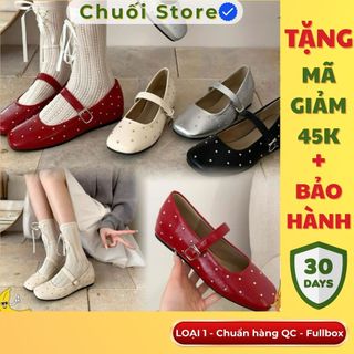 Giày bệt nữ da PU tổng hợp dệt vải đế cao su nhẹ nhàng tinh tế thoải mái êm ái