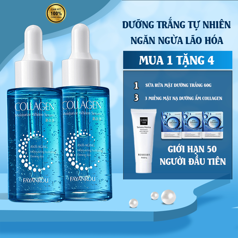 Serum Dưỡng Ẩm Collagen 40ml Cấp Nước, Tăng Đàn Hồi, Làm Mềm Da Phù Hợp Mọi Loại Da, Kể Cả Da Nhạy Cảm