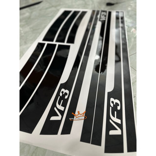 Bộ Tem Dán Trang Trí Hông Xe VinFast VF3 - Thiết Kế Thể Thao, Tăng Cá Tính