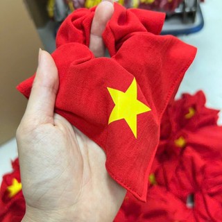 Scrunchies Dây Chun Buộc Tóc Cờ Đỏ Sao Vàng,Phụ Kiện Dây Tóc Chụp Hình,Diễu Hành,Sự Kiện Quốc Khánh 2/9 Yêu Nước { H }