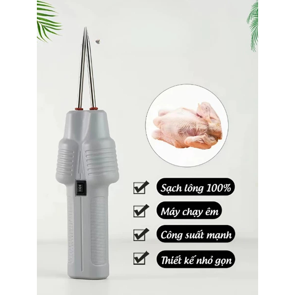 Máy Nhổ Lông Gà Vịt Cầm Tay Chạy Pin Đa Năng Làm Sạch Lông Nhanh Chóng ntt95