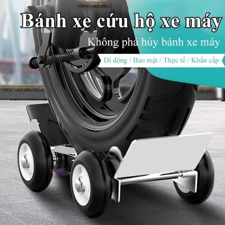 Bánh Xe Cứu Hộ Xe Máy Bánh Xe Trợ Lực Đẩy Xe Máy Thủng Xăm, Thủng Lốp, Xì Hơi, Bể Bánh ntt95