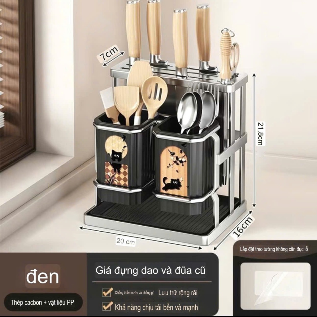 Kệ dao thớt đũa thìa đa năng tiện dụng tiết kiệm không gian