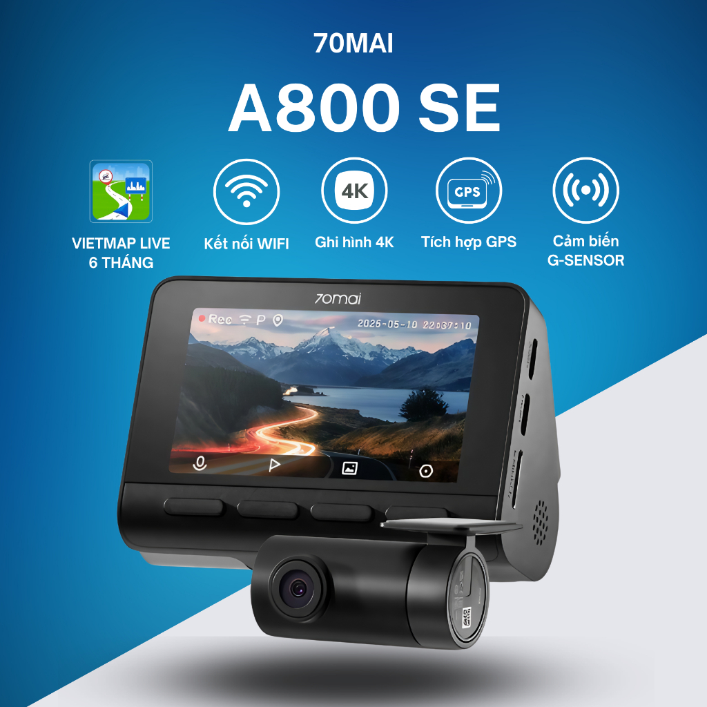 Product image Camera hành trình 70mai A800SE [VIETMAP LIVE] - 4K HDR  Bản quốc tế, Bảo hành 12 tháng 1
