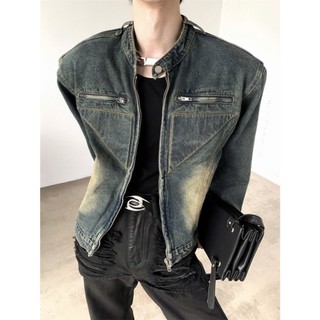 Áo Khoác Denim Jeans Jacket Unisex Dây Kéo Tam Giác Wash 2 Color