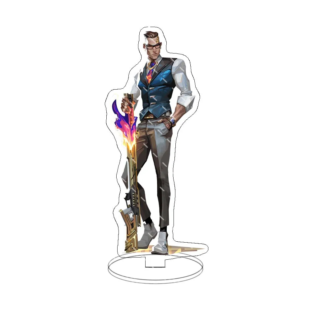 Mô hình Standee Game Figure Valorant Sage Killjoy Jett Sova Cypher Salvia Acrylic decor góc học tập để bàn 12cm