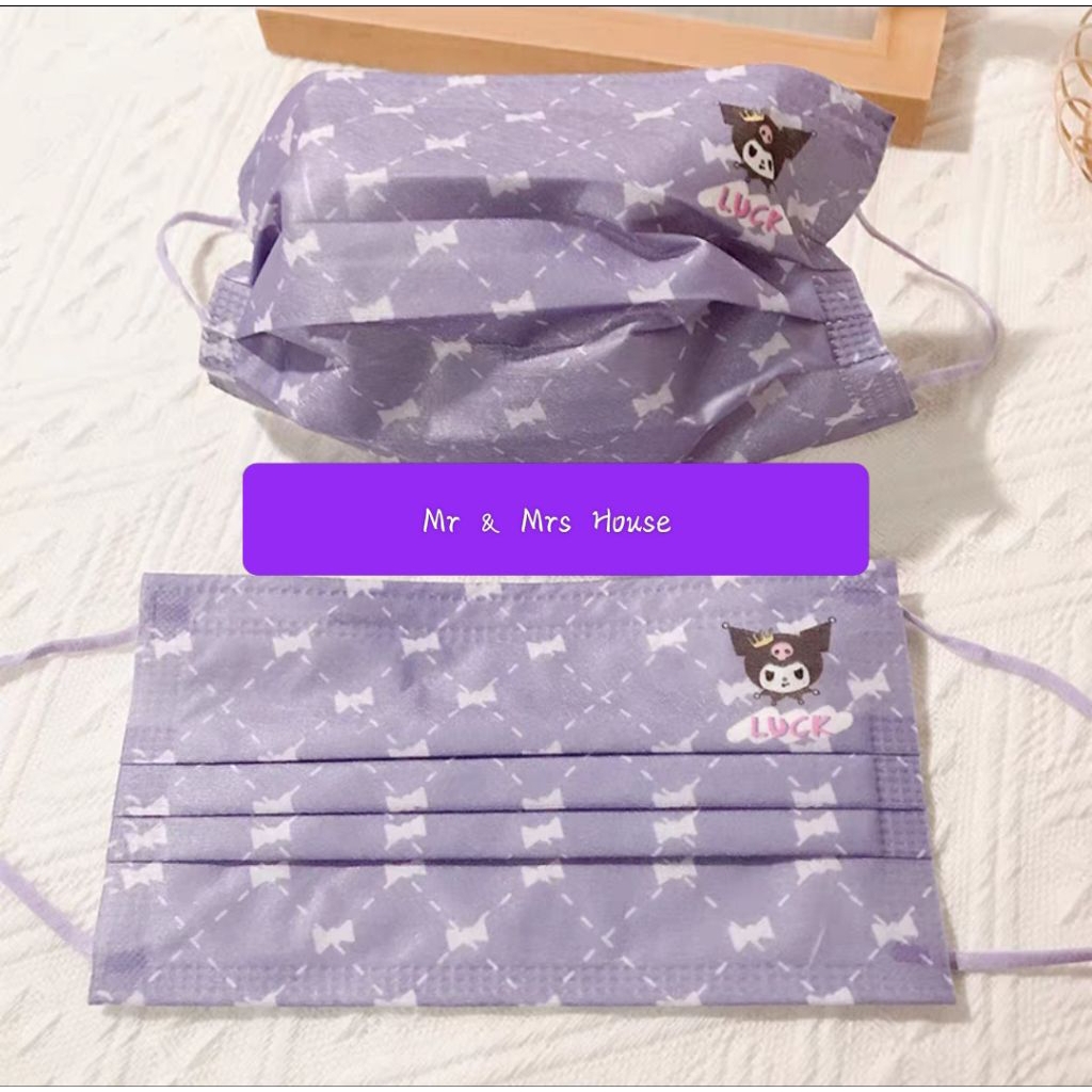 ( Set 10/30/50) Khẩu Trang Y Tế Hoạt Hình Người Lớn- MR&MRSHOUSE