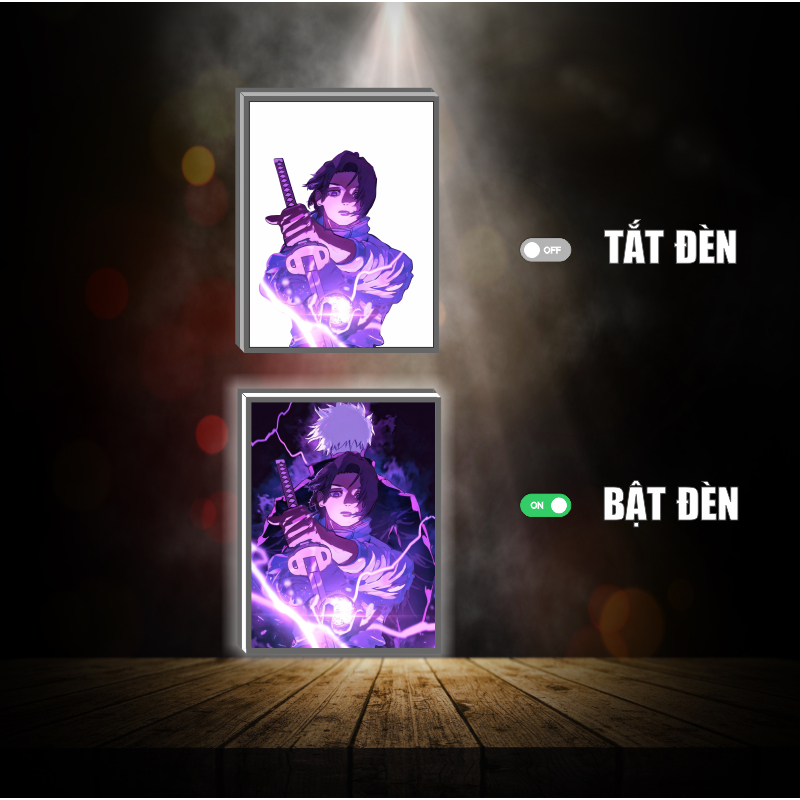 Tranh đèn led 3D đổi màu Jujutsu kaisen Yuji Yuta  - Tranh đèn led 3D  trang trí bàn làm việc, đèn ngủ