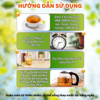 [ MUA 5 TẶNG 1] Trà Lá Ổi 60 Túi Lọc Hỗ Trợ Giảm Cân, Trà Búp Ổi Cải Thiện Tiêu Hóa.