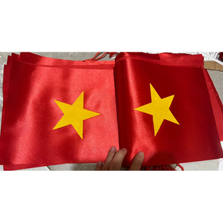Cờ dây sao đảng 9m in 2 mặt 1 mặt Cờ Tổ Quốc kỳ cờ đỏ sao vàng trang trí ngày lễ Tết trường học quán cafe ngoài trời