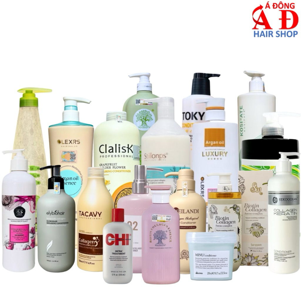 Dầu Xả Dưỡng Ẩm Siêu Mượt Phục hồi giảm gãy rụng tóc Keratin Collagen Biotin Repair Conditioner chính hãng