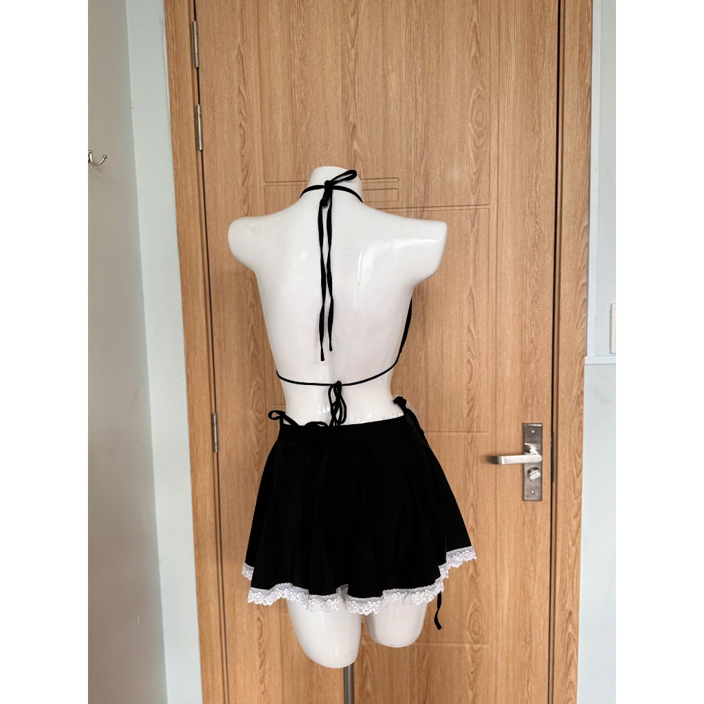 [ Ms 069 ] Bikini Đồ bơi đi biển 3 mảnh Chân Váy PHỐI REN  + bông hoa, Combo 4 chi tiết xinh xắn HAN.T SHOP