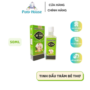 Dầu Tràm bé Thơ mẫu mới 2021 cho bé từ sơ sinh 50ML (có tem chống giả của Công ty TNHH MTV Sản xuất Tinh dầu Bé Thơ)