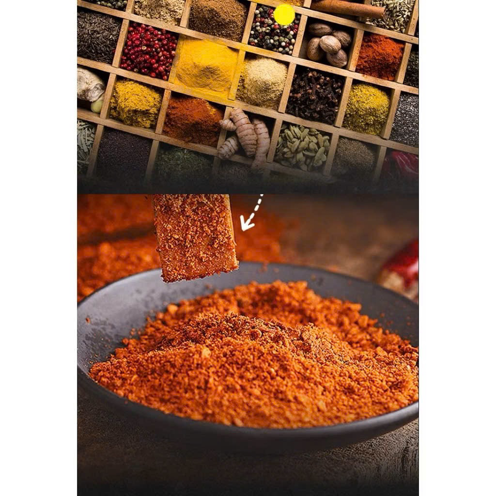 Combo 10 Gói Bột Tiêu Tỏi, Tiêu Xanh Yanyiyi - Gói 15g, Gia Vị Trung Quốc