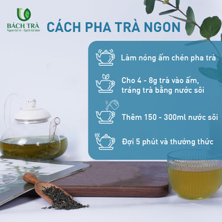 Trà Nhài Cam Túc Bách Trà | Nõn Trà 1 Tôm 1 Lá | Trà Xanh Thái Nguyên Ướp Hoa Nhài | Quà tặng Trà Cao Cấp | Hộp 80g