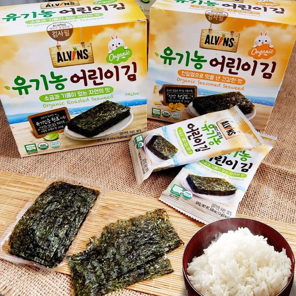 Rong Biển Tách Muối Rắc Hữu Cơ Alvins Cho Bé Từ 15M+. Rắc Cơm Cháo Bé Ăn Dặm