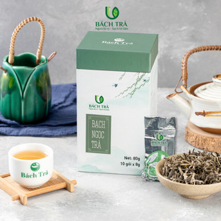 Bạch Ngọc Trà Shan Tuyết Bách Trà | Trà Cổ Thụ 1 Tôm 1 Lá | Vị Đậm, Hậu Ngọt | Quà Tặng Cá Nhân | Hộp Sang Trọng 80g