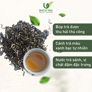[TẶNG BÌNH] Bạch Trà Shan Tuyết Cao Cấp Bách Trà | Trà Trắng 1 Tôm 2 Lá | Đậm Vị, Thanh Mát, Ngọt Hậu | Gói 100g
