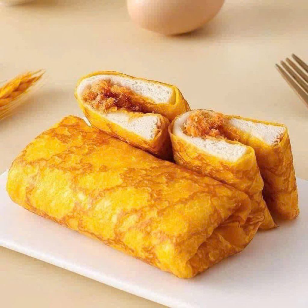 Bánh da trứng cuộn ông đầu bếp