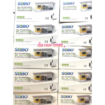 Lọc Tràn Trên Kèm Bơm Tặng Vật Liệu Lọc Sobo AQ-15H AQ16H AQ17H AQ18H - Lọc Nước Cho Hồ Cá